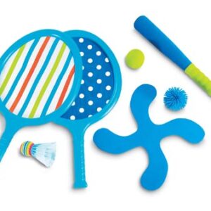 Beach game set in PVC pouch.