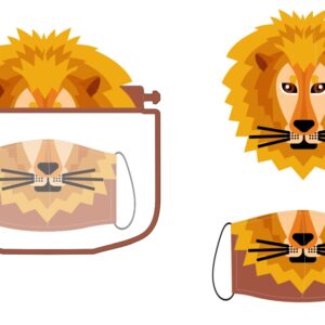 Kids Animal/Pattern mask and PET shield sets – Min 25 units (Many designs available)