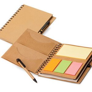 A5 Eco Notebook with sticky notes & Pen