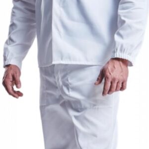 Conti Suit Poly Cotton HACCP Compliant Royal Blue or White. Sizes 34 – 56