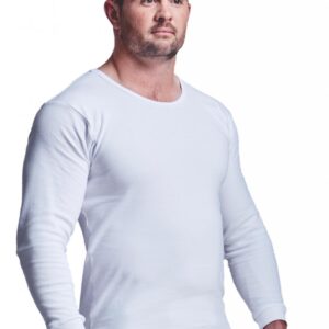 Thermal Vest Long Sleeve. Double Knit. SML-XL