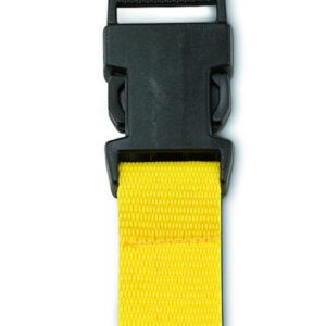 Polyester lanyard with safety release clip and plastic key holde