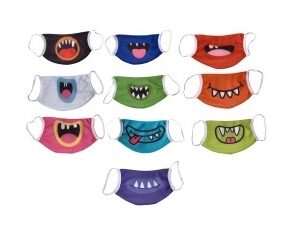Kids Branded Re-usable triple layer filtered face mask – Min 100 Units – in Stock!