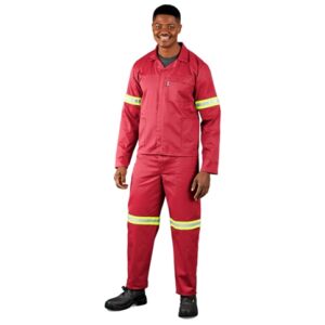 Trade Polycotton Conti Suit – Reflective Arms & Legs – Yellow Tape