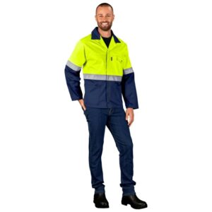 Traffic Premium Two-Tone Hi-Viz Reflective Polycotton Workwear Jacket