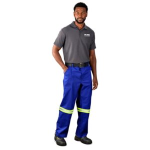 Artisan Premium 100% Cotton Workwear Pants – Reflective Legs – Yellow Tape