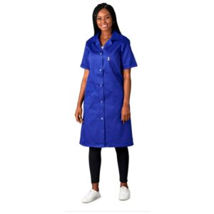 Marriot Polycotton Housecoat – Avail in navy, white, khaki or blue