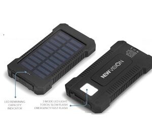 Rome Solar 8000mAh Power Bank SC – Black