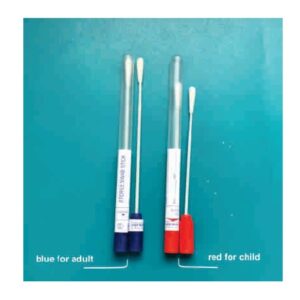 Sterile Swab + Sterile Cntr ( Red Children / Blue Adult) – Min Order 250 Units