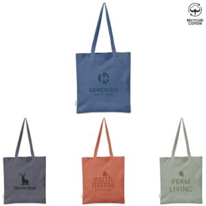 Recycled Coloured Cotton Shopper – Eco Friendly Tote Bag