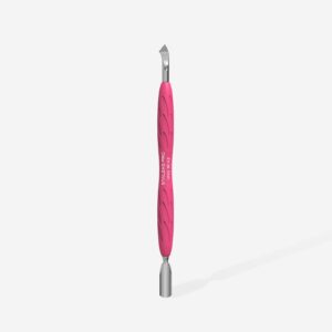 Alternative view of Staleks Manicure pusher Gummy with silicone handle UNIQ 10 TYPE 4.2 (rounded narrow pusher and bent blade)