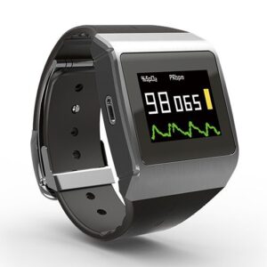 Alternative view of CMS50K Wearable SpO2/ECG Monitor-Watch