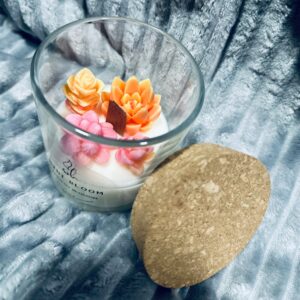 Alternative view of Mini Bloom Soy Candle | Apricot Blossom