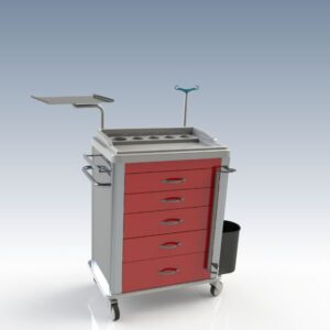Alternative view of MT C 01 Emergency drug trolley