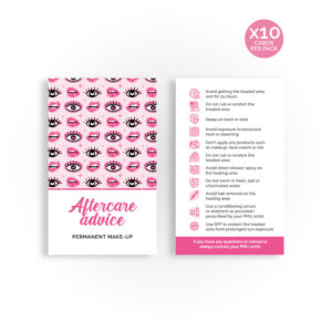 Aftercare Advie Cards | Permanent Make Up