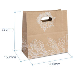 Alternative view of Floral Paper Shopping Bag