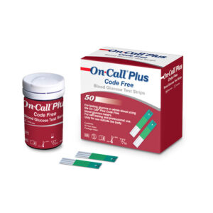 On Call Plus II Code Free Glucose Test Strips 50s