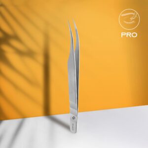 Alternative view of Staleks Professional eyelash tweezers EXPERT 40 TYPE 11 (curved)