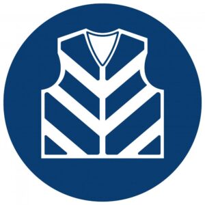 Reflective Jacket Shall Be Worn safety sign