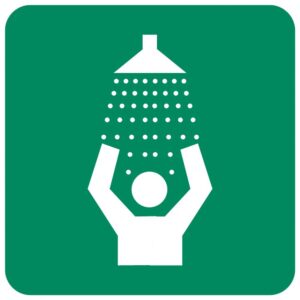 Safety Shower safety sign
