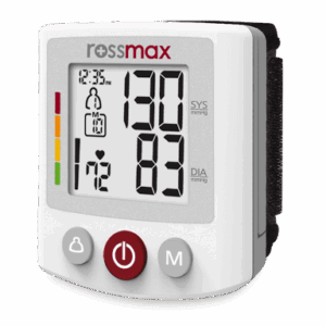 Alternative view of Rossmax Wrist Blood Pressure Meter with XL Display