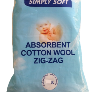 Simply Soft Organic Zig Zag Cotton Wool Roll - 50g