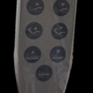 Alternative view of 3 function electric bed remote 8 pin