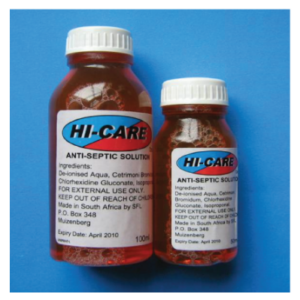Hi-Care Antiseptic Solution 100ml (Pack of 12)