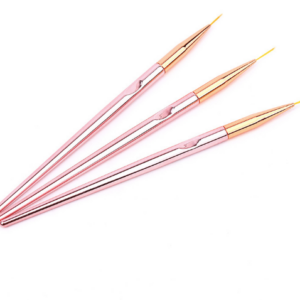 Rose Gold striping brush set | 3pc