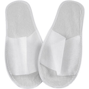 Alternative view of Non-woven disposable open toe slippers | BOX OF 100's