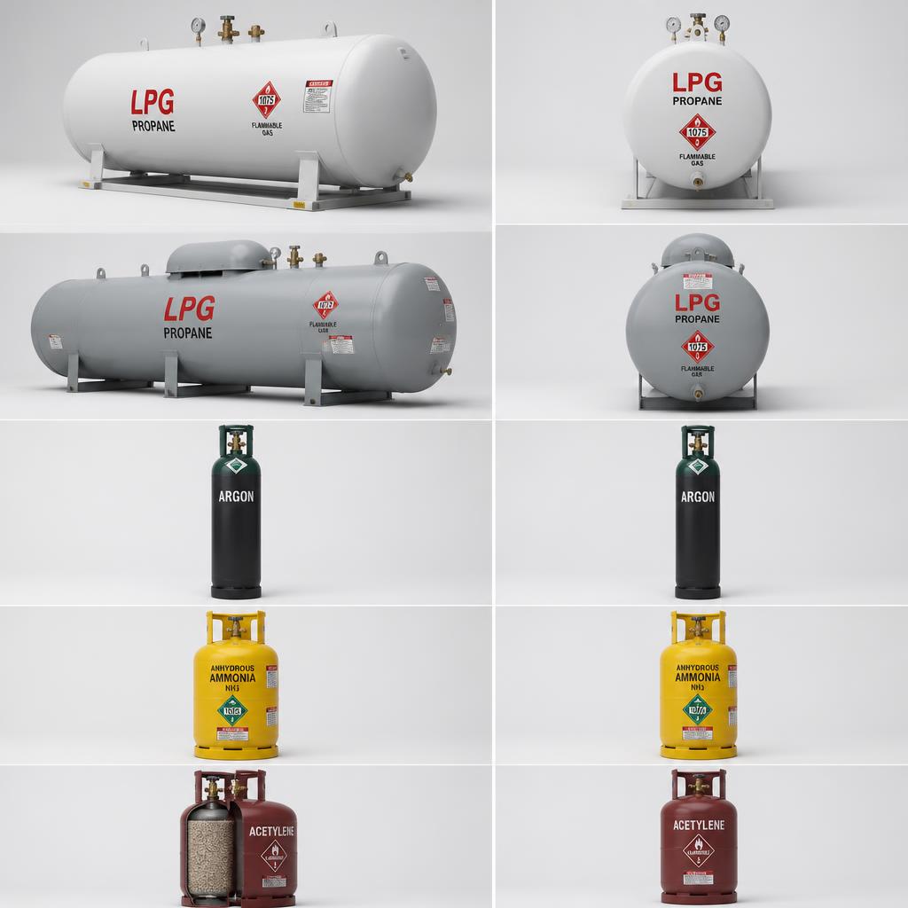 Medical Oxygen Cylinder 50L (Bulk Hospital Ward Manifold Supply)