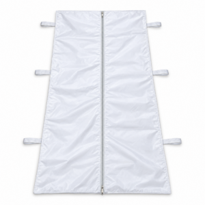 White Body Bag – Straight Centre Zip – 6 Handles