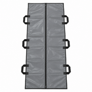 Grey Body Bag – Straight Centre Zip – 6 Handles
