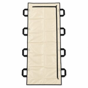 Cream body bag with side zip and 8 handles