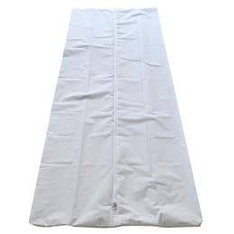 White body bag, plain front view